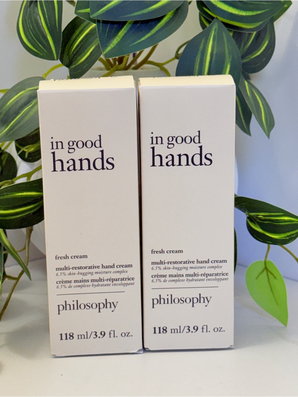 2x Philosophy In Good Hands Multi-Restorative Hand Cream 3.9 fl oz- FRESH CREAM